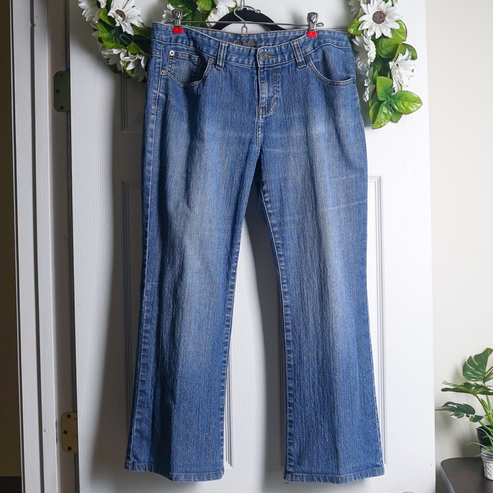 Nicole Miller Straight Leg Jeans Mid Rise size 12 - Picture 1 of 6